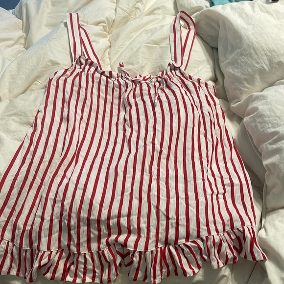 Cleo red and white striped tank top new with tags - Picture 1 of 1